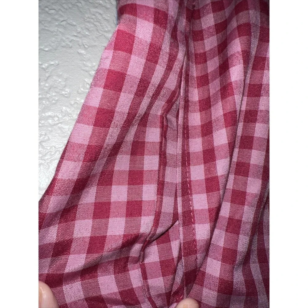 Men’s Penguin Gingham Cotton Shorts Pink Size Medium - Picture 3 of 5